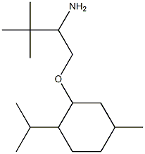 2-(2-amino-3,3-dimethylbutoxy)-4-methyl-1-(propan-2-yl)cyclohexane Struktur