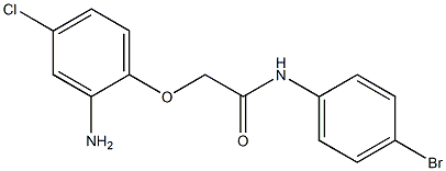 2-(2-amino-4-chlorophenoxy)-N-(4-bromophenyl)acetamide Struktur