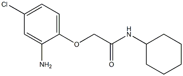 2-(2-amino-4-chlorophenoxy)-N-cyclohexylacetamide Struktur