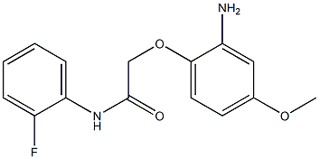 2-(2-amino-4-methoxyphenoxy)-N-(2-fluorophenyl)acetamide Struktur