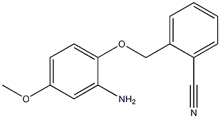 2-(2-amino-4-methoxyphenoxymethyl)benzonitrile Struktur