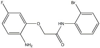 2-(2-amino-5-fluorophenoxy)-N-(2-bromophenyl)acetamide Struktur