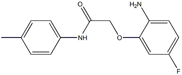 2-(2-amino-5-fluorophenoxy)-N-(4-methylphenyl)acetamide Struktur