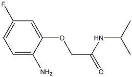 2-(2-amino-5-fluorophenoxy)-N-isopropylacetamide Struktur