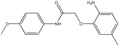 2-(2-amino-5-methylphenoxy)-N-(4-methoxyphenyl)acetamide Struktur