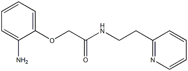 2-(2-aminophenoxy)-N-(2-pyridin-2-ylethyl)acetamide Struktur