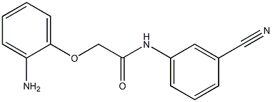 2-(2-aminophenoxy)-N-(3-cyanophenyl)acetamide Struktur