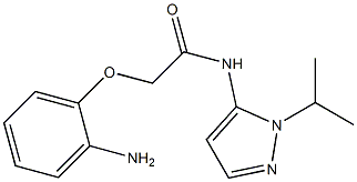 2-(2-aminophenoxy)-N-[1-(propan-2-yl)-1H-pyrazol-5-yl]acetamide Struktur