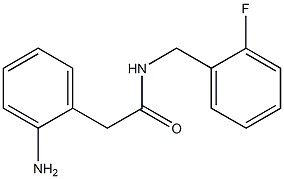 2-(2-aminophenyl)-N-(2-fluorobenzyl)acetamide Struktur