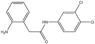 2-(2-aminophenyl)-N-(3,4-dichlorophenyl)acetamide Struktur