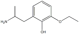 2-(2-aminopropyl)-6-ethoxyphenol Struktur