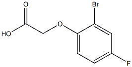 2-(2-bromo-4-fluorophenoxy)acetic acid Struktur