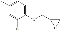 2-(2-bromo-4-methylphenoxymethyl)oxirane Struktur