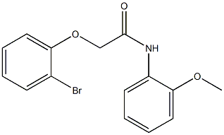 2-(2-bromophenoxy)-N-(2-methoxyphenyl)acetamide Struktur