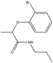 2-(2-bromophenoxy)-N-propylpropanamide Struktur