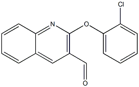 2-(2-chlorophenoxy)quinoline-3-carbaldehyde Struktur