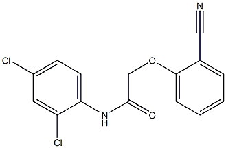 2-(2-cyanophenoxy)-N-(2,4-dichlorophenyl)acetamide Struktur