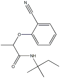 2-(2-cyanophenoxy)-N-(2-methylbutan-2-yl)propanamide Struktur