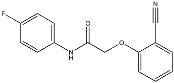 2-(2-cyanophenoxy)-N-(4-fluorophenyl)acetamide Struktur