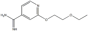 2-(2-ethoxyethoxy)pyridine-4-carboximidamide Struktur