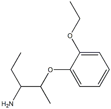 2-(2-ethoxyphenoxy)-1-ethylpropylamine Struktur