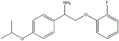 2-(2-fluorophenoxy)-1-(4-isopropoxyphenyl)ethanamine Struktur