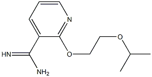 2-(2-isopropoxyethoxy)pyridine-3-carboximidamide Struktur