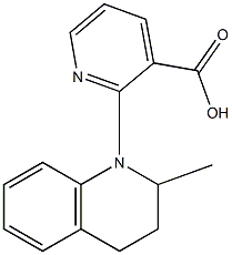 2-(2-methyl-1,2,3,4-tetrahydroquinolin-1-yl)pyridine-3-carboxylic acid Struktur