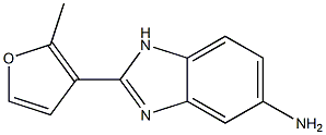 2-(2-methyl-3-furyl)-1H-benzimidazol-5-amine Struktur