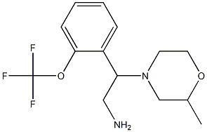 2-(2-methylmorpholin-4-yl)-2-[2-(trifluoromethoxy)phenyl]ethan-1-amine Struktur