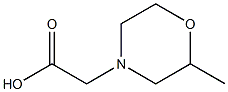 2-(2-methylmorpholin-4-yl)acetic acid Struktur