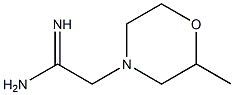 2-(2-methylmorpholin-4-yl)ethanimidamide Struktur