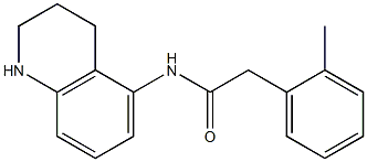 2-(2-methylphenyl)-N-(1,2,3,4-tetrahydroquinolin-5-yl)acetamide Struktur