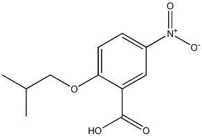 2-(2-methylpropoxy)-5-nitrobenzoic acid Struktur