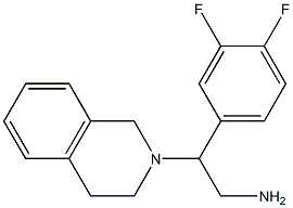 2-(3,4-difluorophenyl)-2-(3,4-dihydroisoquinolin-2(1H)-yl)ethanamine Struktur