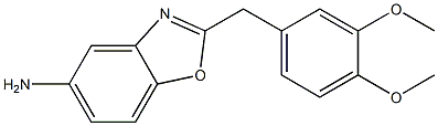 2-(3,4-dimethoxybenzyl)-1,3-benzoxazol-5-amine Struktur