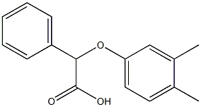 2-(3,4-dimethylphenoxy)-2-phenylacetic acid Struktur