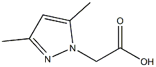 2-(3,5-dimethyl-1H-pyrazol-1-yl)acetic acid Struktur