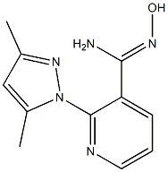 2-(3,5-dimethyl-1H-pyrazol-1-yl)-N'-hydroxypyridine-3-carboximidamide Struktur