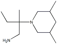 2-(3,5-dimethylpiperidin-1-yl)-2-methylbutan-1-amine Struktur