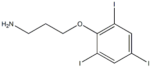 2-(3-aminopropoxy)-1,3,5-triiodobenzene Struktur