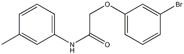 2-(3-bromophenoxy)-N-(3-methylphenyl)acetamide Struktur