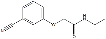 2-(3-cyanophenoxy)-N-ethylacetamide Struktur