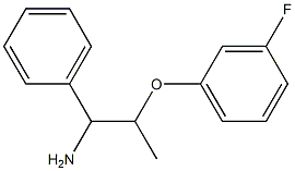 2-(3-fluorophenoxy)-1-phenylpropan-1-amine Struktur