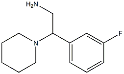 2-(3-fluorophenyl)-2-piperidin-1-ylethanamine Struktur