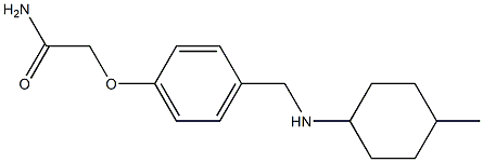 2-(4-{[(4-methylcyclohexyl)amino]methyl}phenoxy)acetamide Struktur