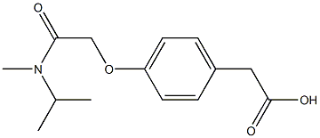 2-(4-{[methyl(propan-2-yl)carbamoyl]methoxy}phenyl)acetic acid Struktur