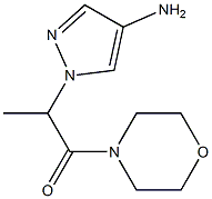 2-(4-amino-1H-pyrazol-1-yl)-1-(morpholin-4-yl)propan-1-one Struktur