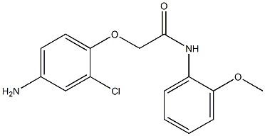 2-(4-amino-2-chlorophenoxy)-N-(2-methoxyphenyl)acetamide Struktur