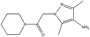 2-(4-amino-3,5-dimethyl-1H-pyrazol-1-yl)-1-(piperidin-1-yl)ethan-1-one Struktur